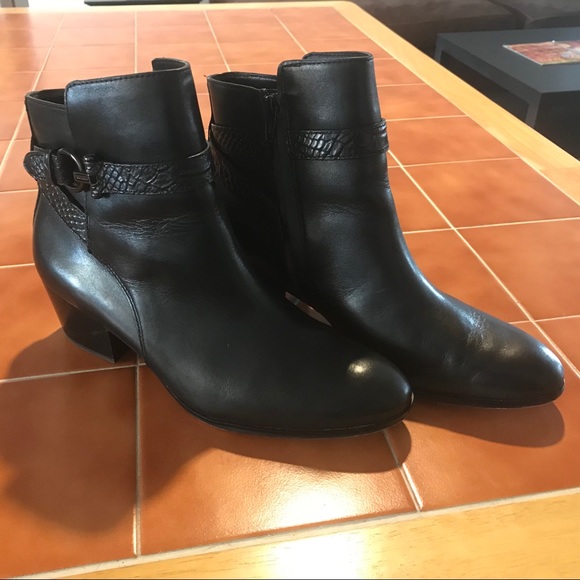 coach black ankle boots